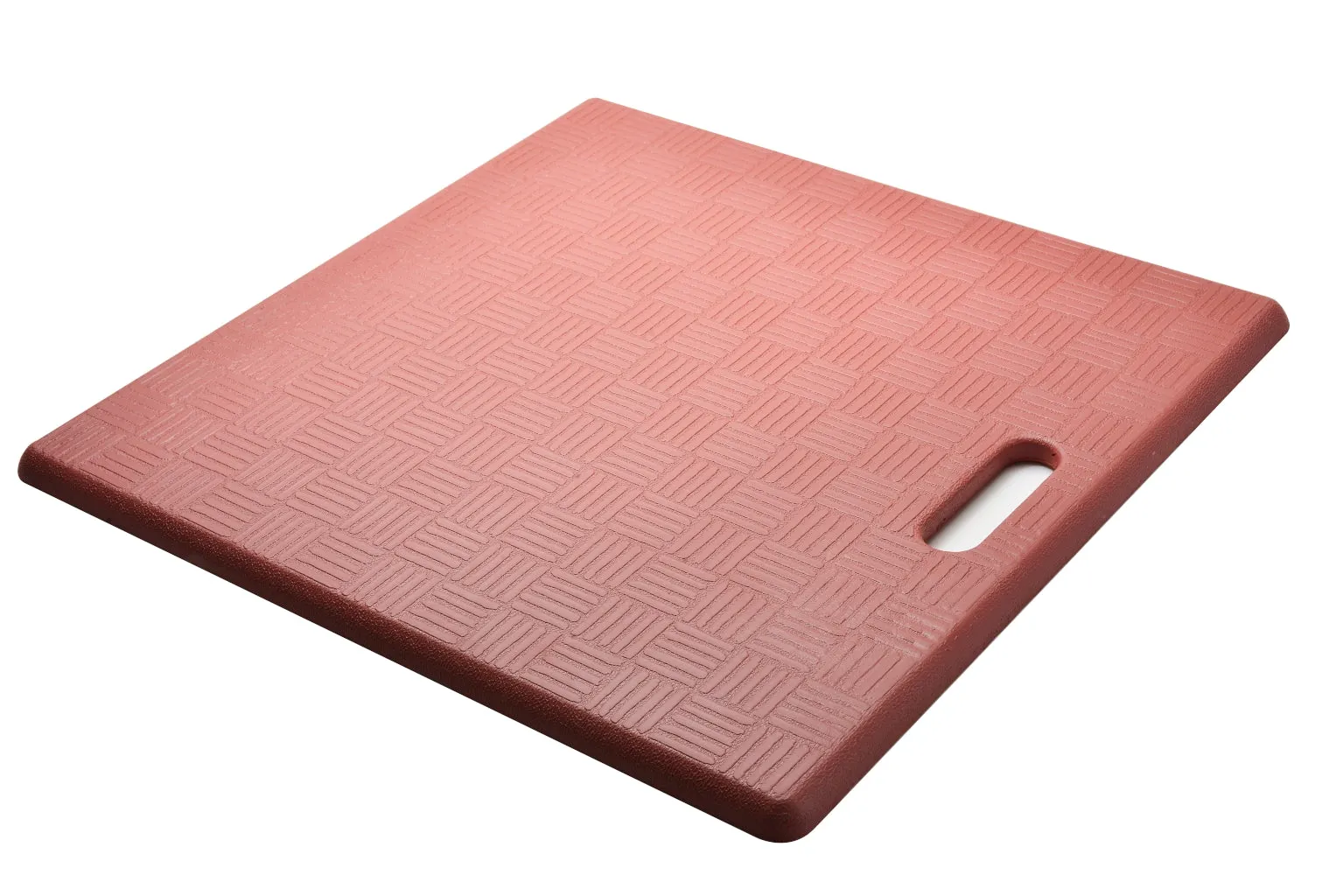 # 18001-41 Anti-Fatigue, Ergonomically Engineered, Non-Toxic, Non-Slip, Waterproof, All-Purpose PU Floor Mat, Basket Weave Pattern, 20" x 20" x .62" thickness, Marsala Color (1 Pack)