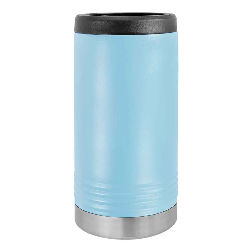 12 oz Skinny Beverage Holder for Slim Cans  - Insulated Stainless Steel Can Cooler (Blank)