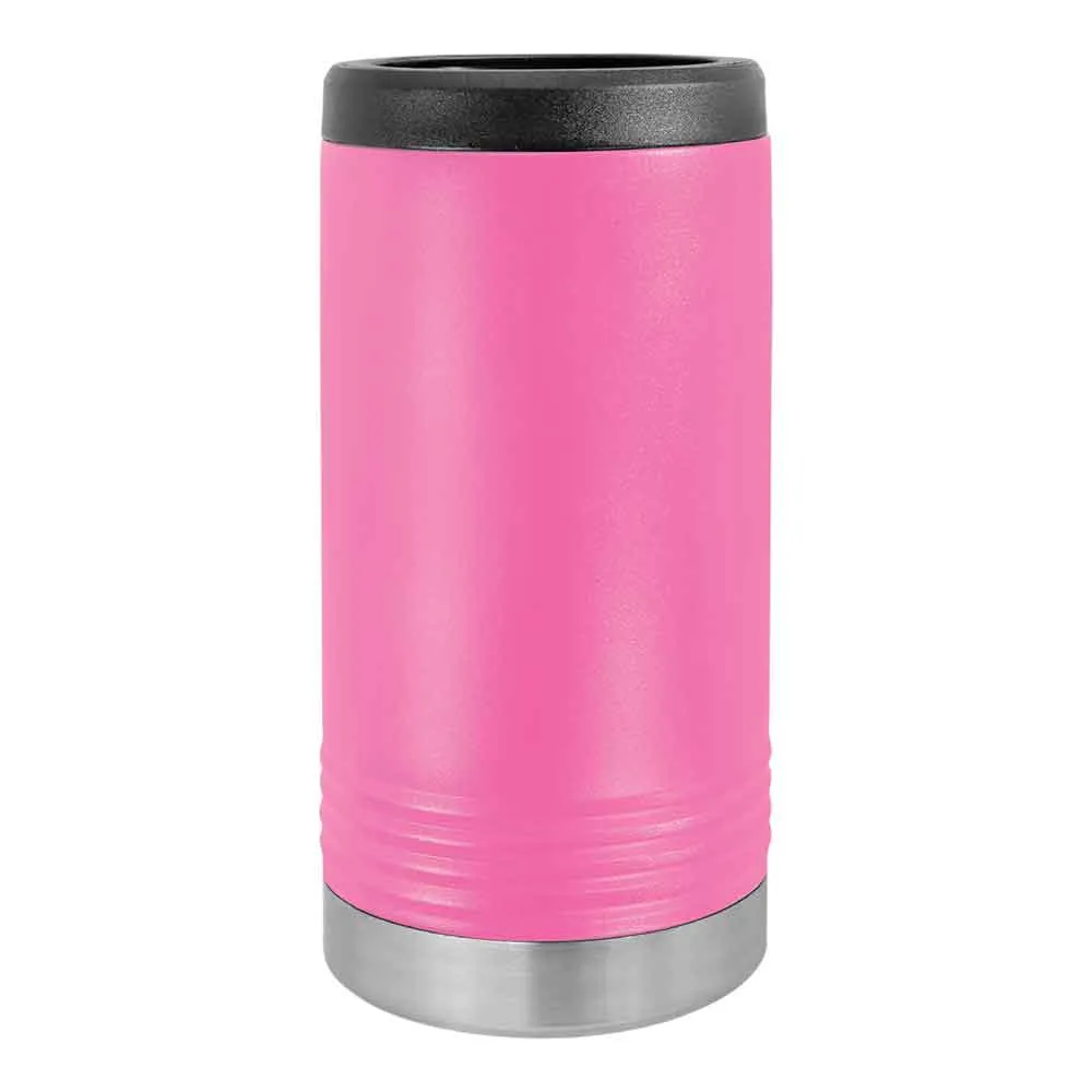 12 oz Skinny Beverage Holder for Slim Cans  - Insulated Stainless Steel Can Cooler (Blank)