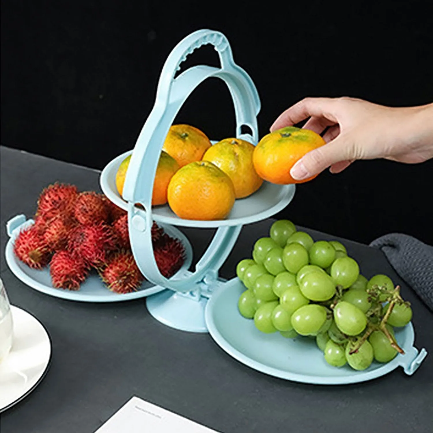 2556 Creative Snack Dish, Five trellised Family Fruit Dessert set