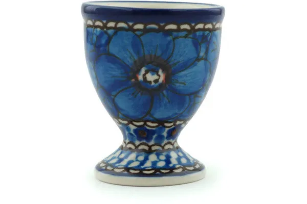 2" Egg Holder - Cobalt Poppies