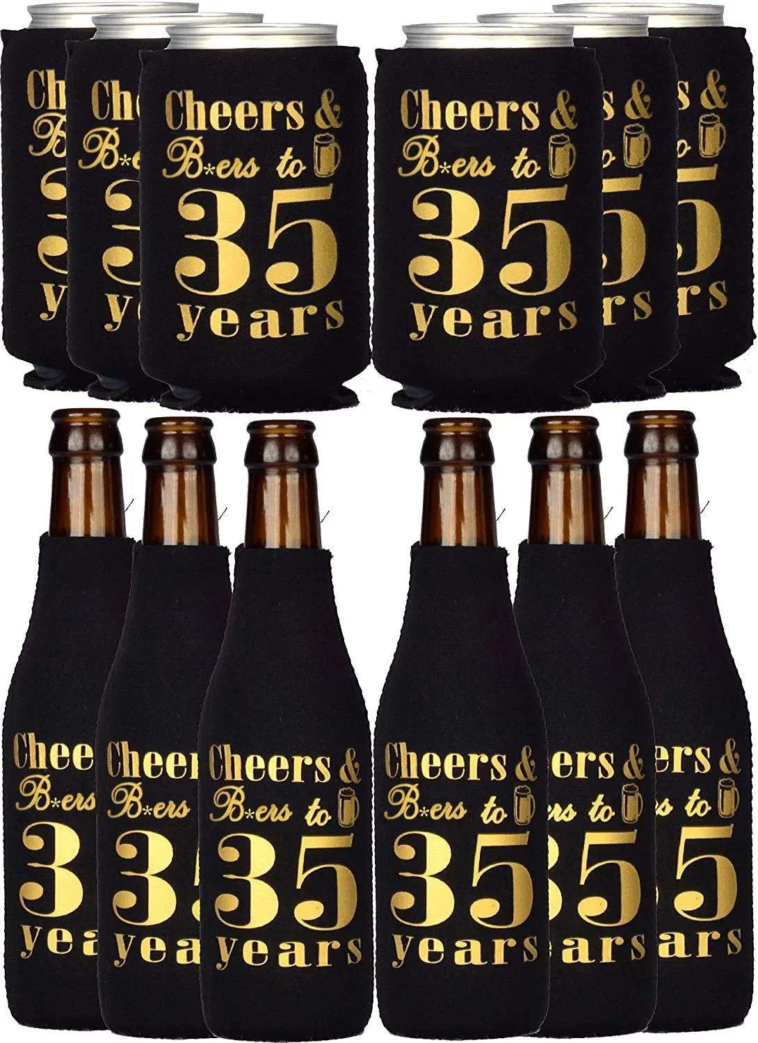 35th Birthday Gifts for Men, 35th Birthday Gifts, 35th Birthday Can Coolers, 35th Birthday