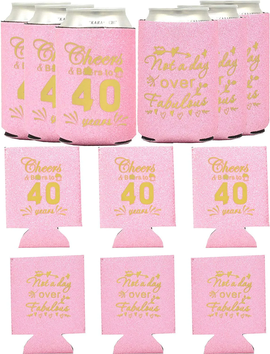 40th Birthday Gifts for Women, 40th Birthday Gifts, 40th Birthday Can Coolers, 40th