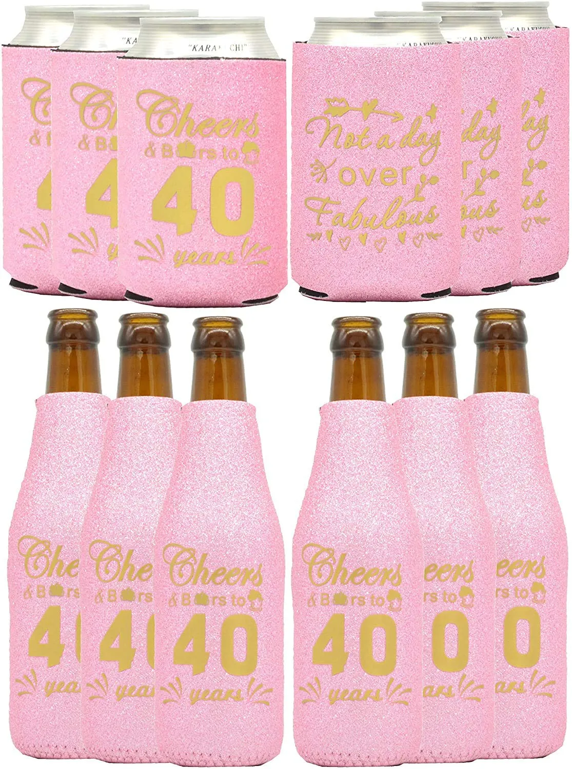 40th Birthday Gifts for Women, 40th Birthday Gifts, 40th Birthday Can Coolers, 40th