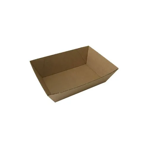 50/100/125 X Kraft Brown Disposable Food Boxes Bulk Takeaway Storage Tray Box