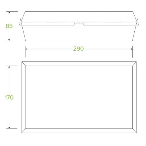 50/100/125 X Kraft Brown Disposable Food Boxes Bulk Takeaway Storage Tray Box