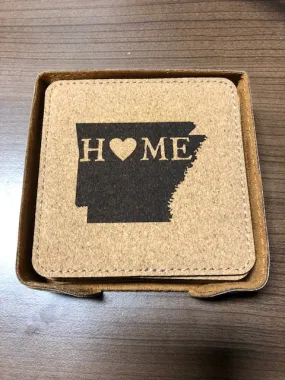 6 Pack Coasters with Case Custom