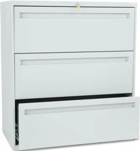 700 Series Three-Drawer Lateral File 36W X 19-1/4D Light Gray