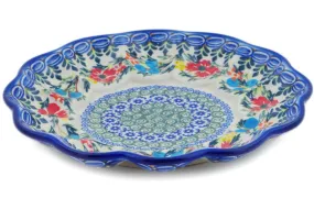 8" Egg Plate - Ring Of Flowers