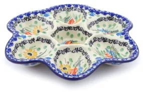 8" Egg Plate - Splendid Blue Bell