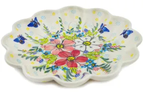 9" Egg Plate - Retro Garden