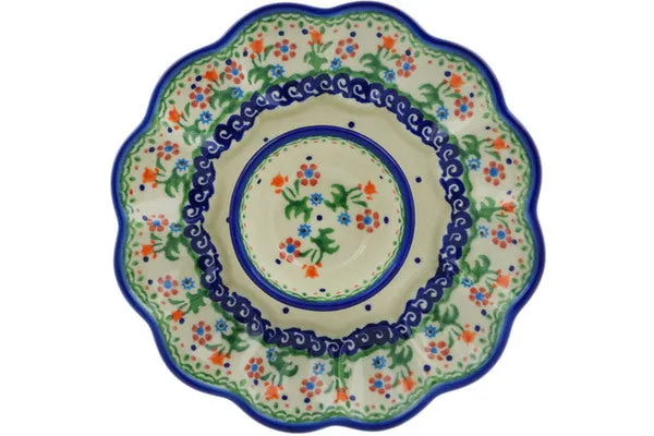 9" Egg Plate - Spring Flowers