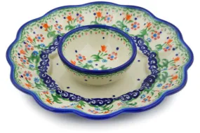 9" Egg Plate - Spring Flowers