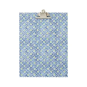 A4 Clipboard Batik Dots Blue/Green