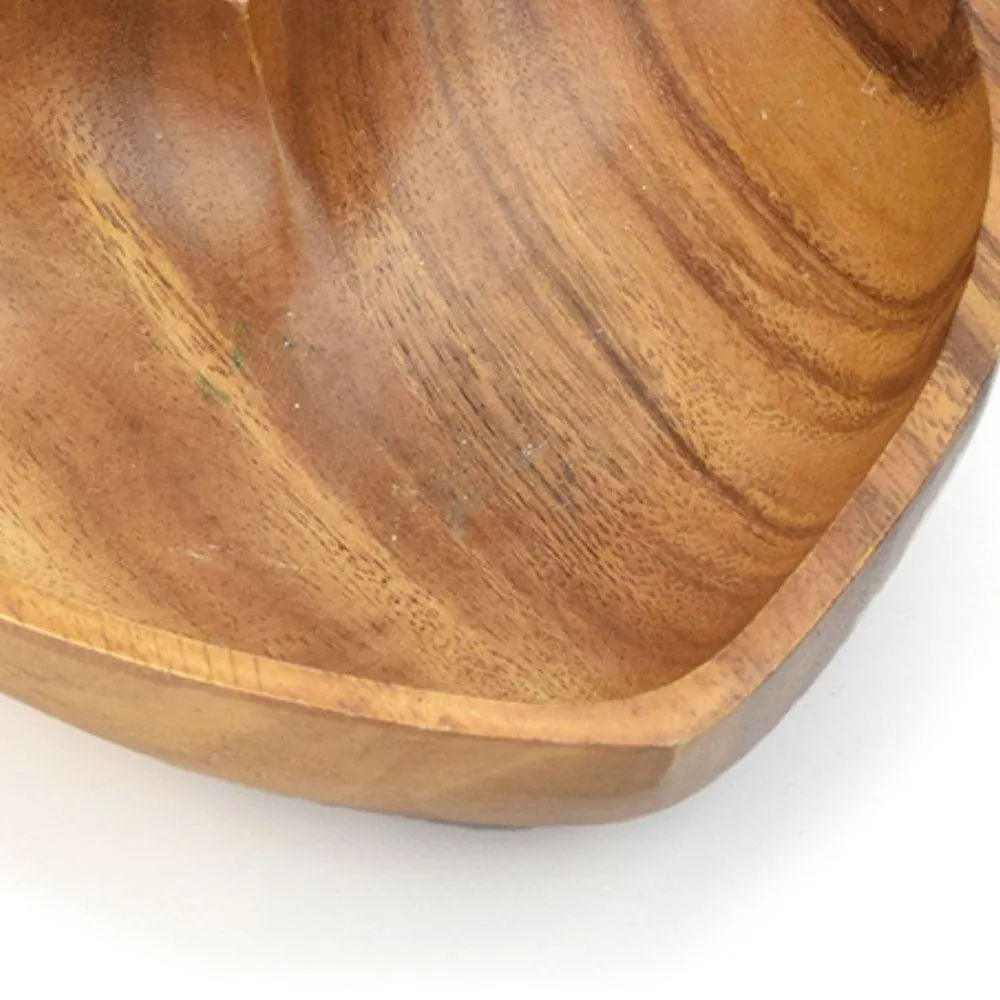 Acacia Wood Heart Bowl