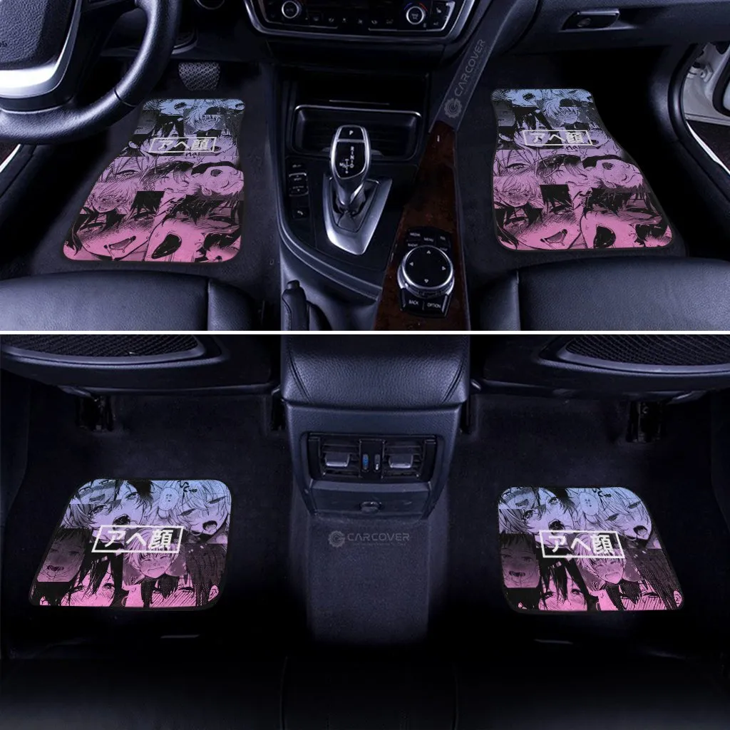 Ahegao Yaoi Car Floor Mats Custom Car Interior Accessories