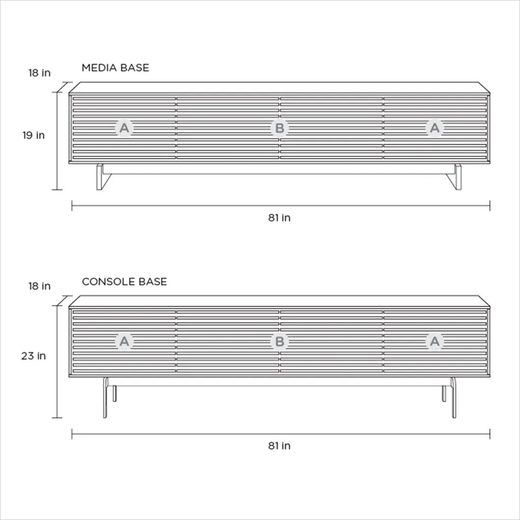 Align 7473 Media Cabinet - White