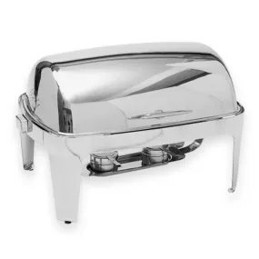 American Metalcraft ADAGIORT26 Full Size Chafer w/ Roll-top Lid & Chafing Fuel Heat