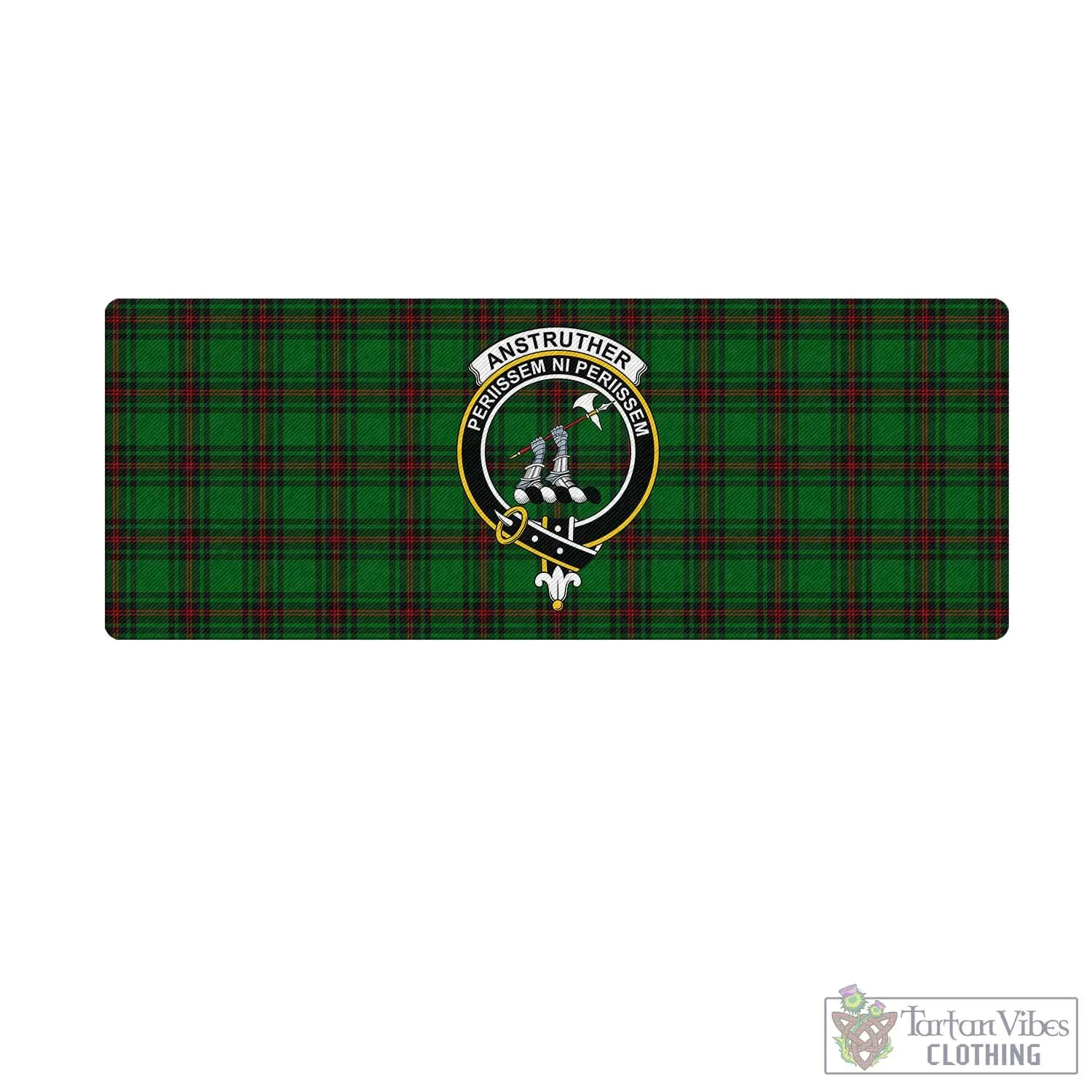 Anstruther Tartan Mouse Pad with Family Crest