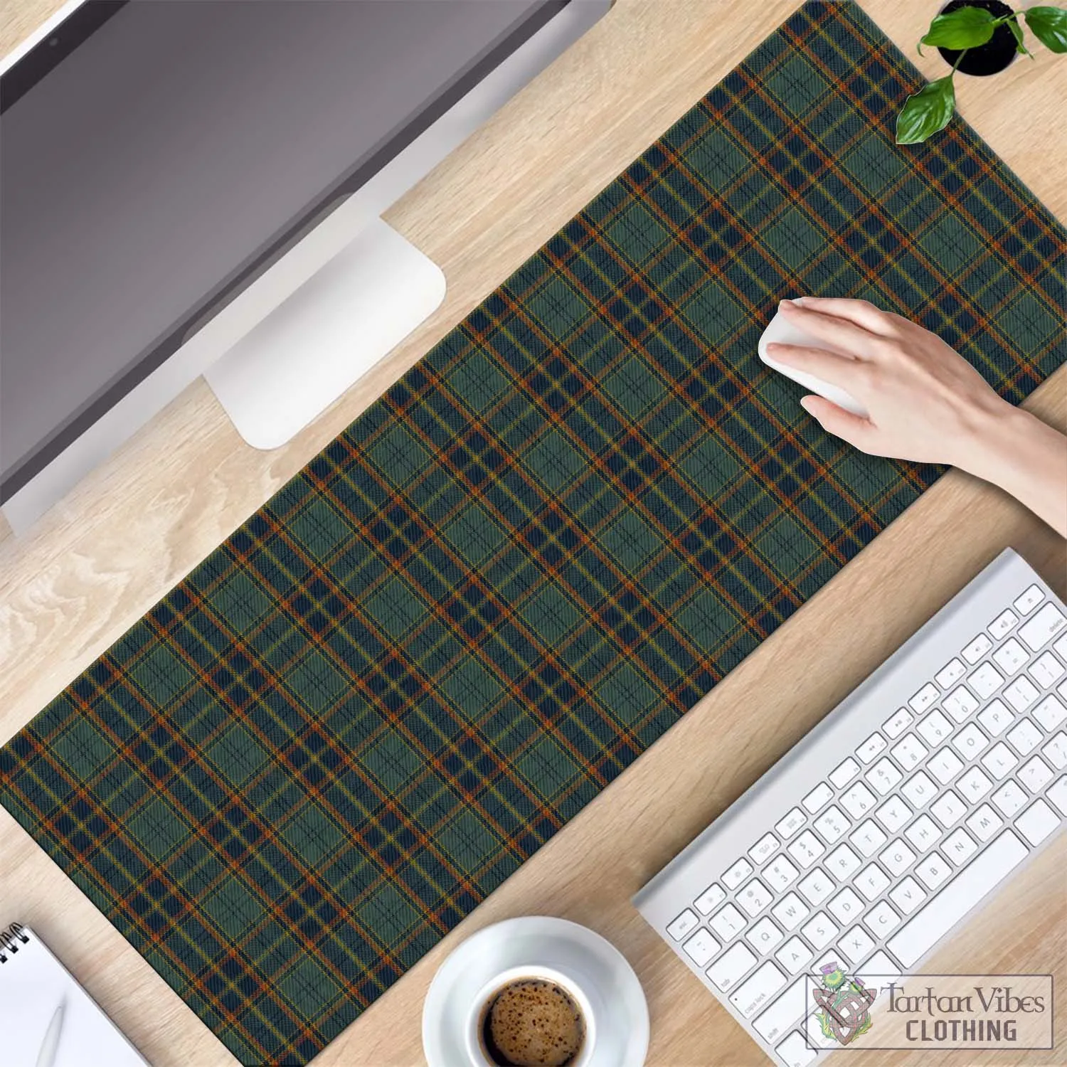 Antrim County Ireland Tartan Mouse Pad