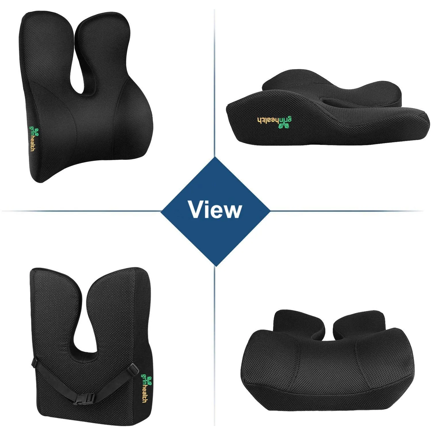 Back & Lumbar Support (Rabbit Ears)