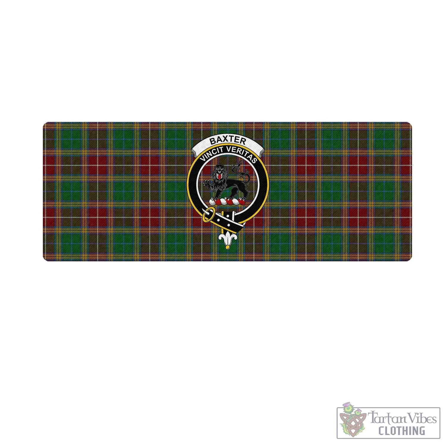 Baxter Tartan Mouse Pad with Family Crest