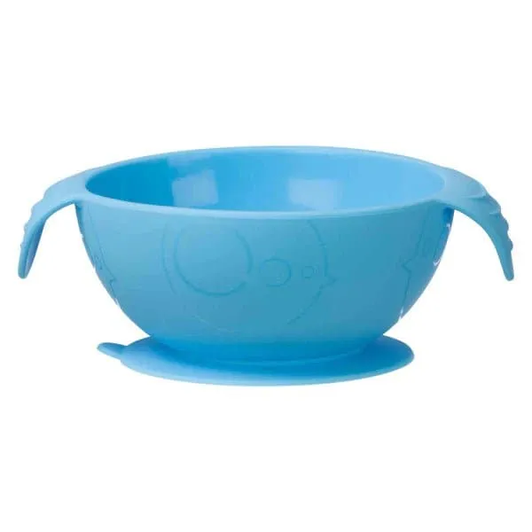 B.Box First Feeding Bowl Suction Set with Spoon- Ocean Breeze Blue Green