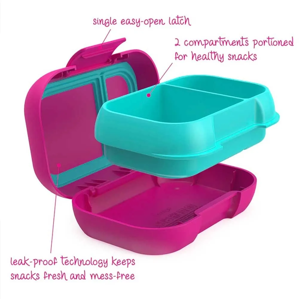 Bentgo Kids Leak-proof Snack Container Fuchsia Teal