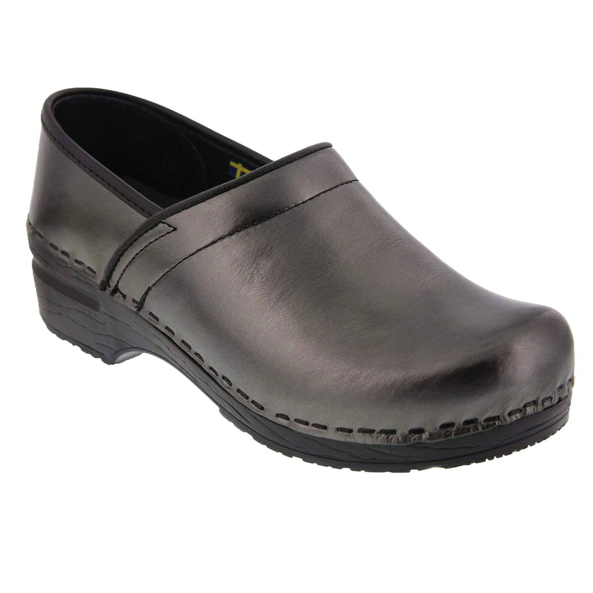 Final Sale: Bjork Professional Mia Metallic Leather Clogs