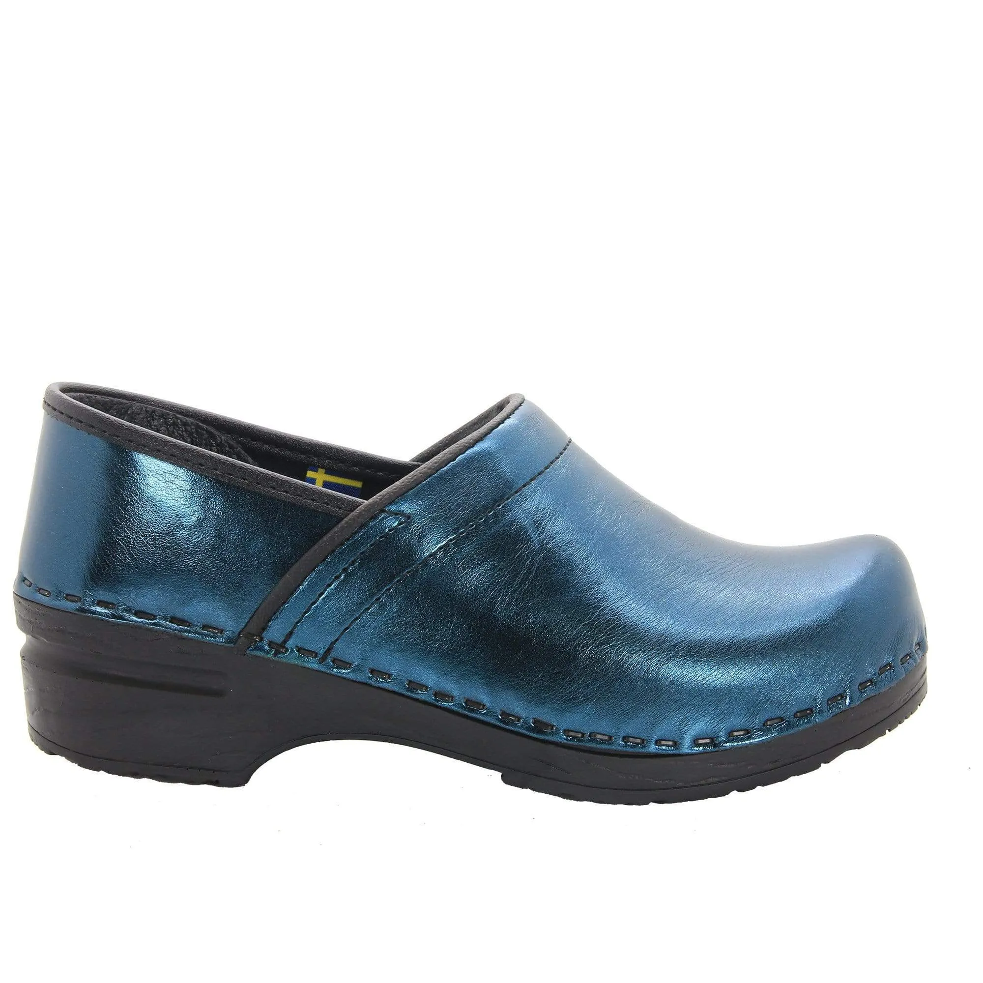 Final Sale: Bjork Professional Mia Metallic Leather Clogs