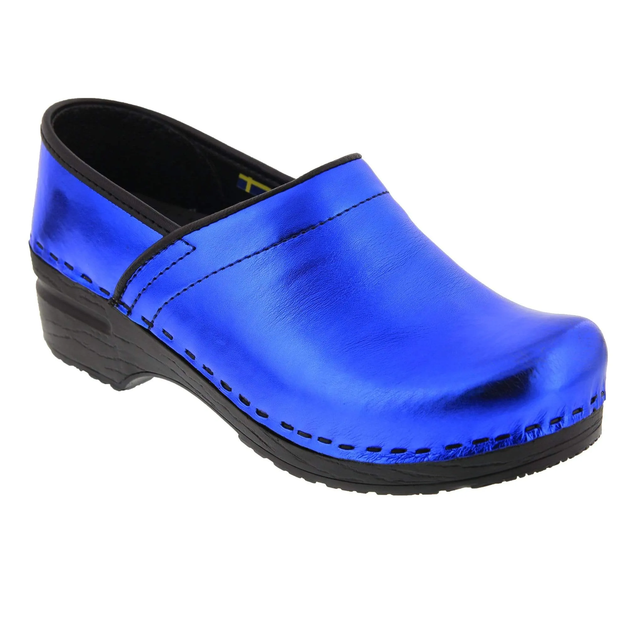 Final Sale: Bjork Professional Mia Metallic Leather Clogs