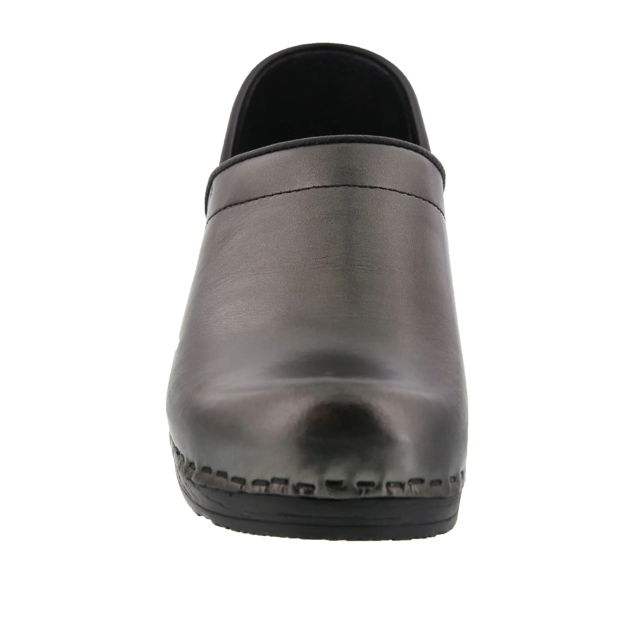 Final Sale: Bjork Professional Mia Metallic Leather Clogs