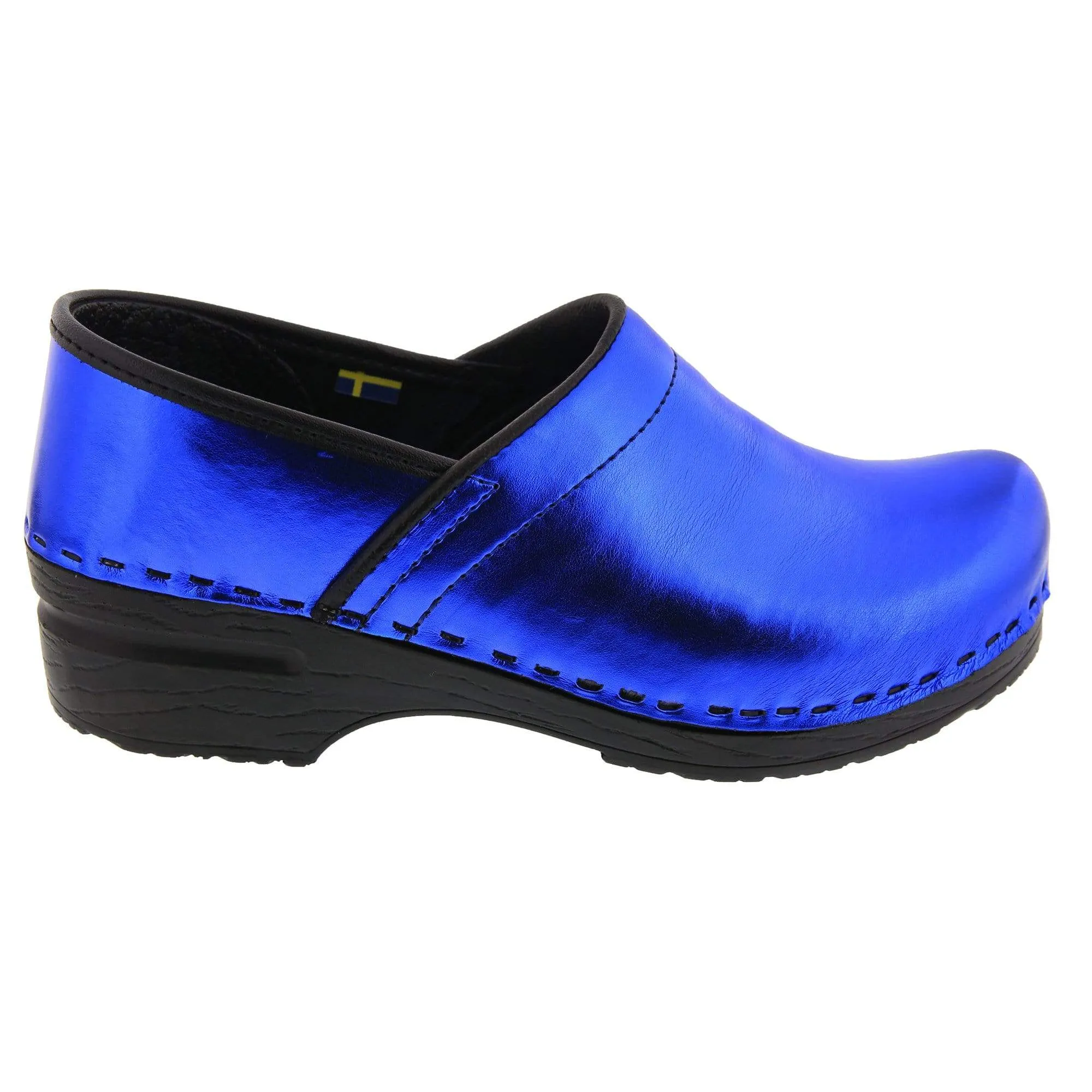 Final Sale: Bjork Professional Mia Metallic Leather Clogs