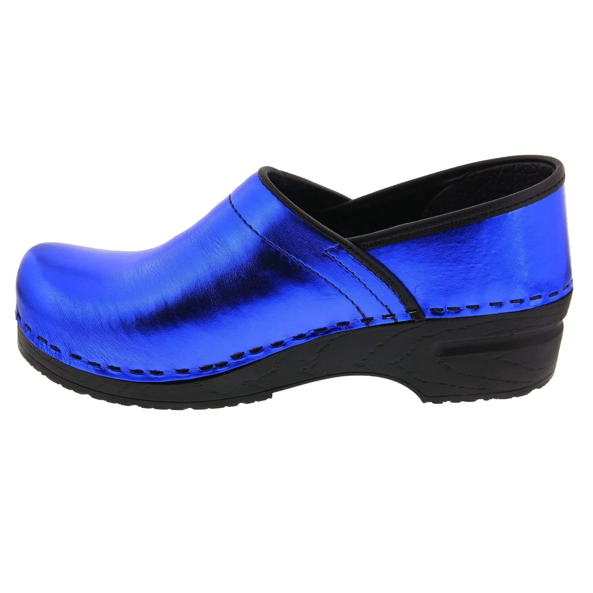 Final Sale: Bjork Professional Mia Metallic Leather Clogs