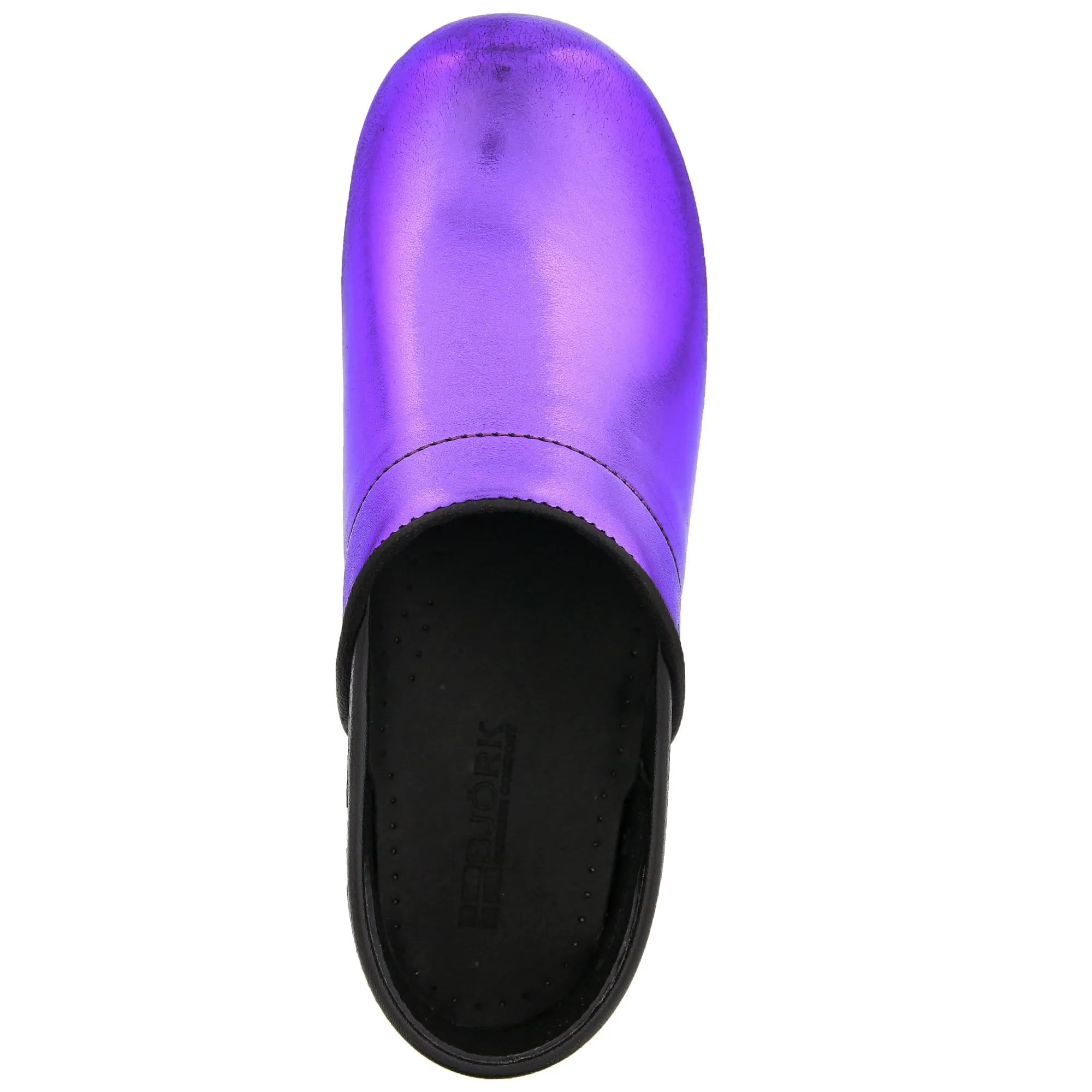 Final Sale: Bjork Professional Mia Metallic Leather Clogs