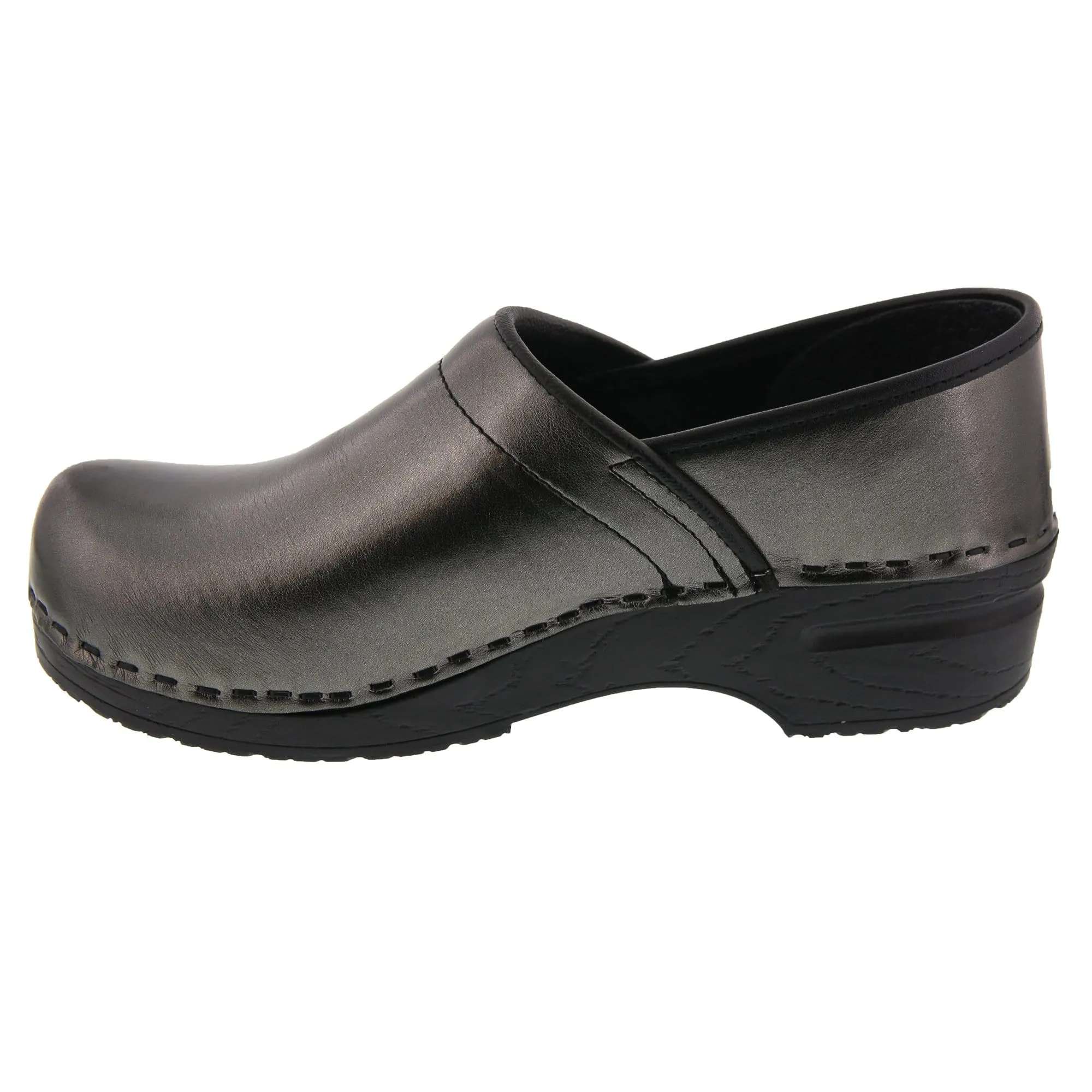 Final Sale: Bjork Professional Mia Metallic Leather Clogs