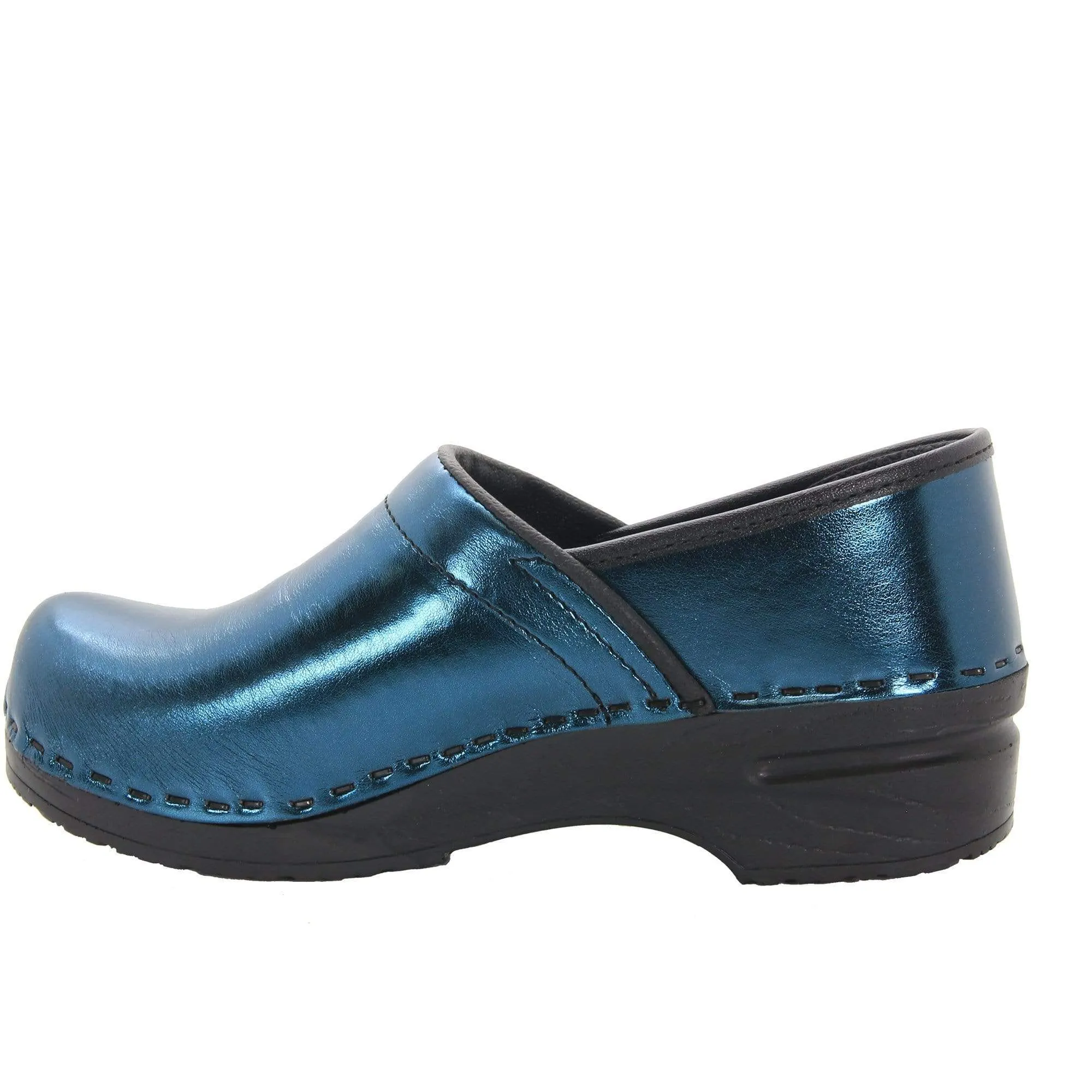 Final Sale: Bjork Professional Mia Metallic Leather Clogs