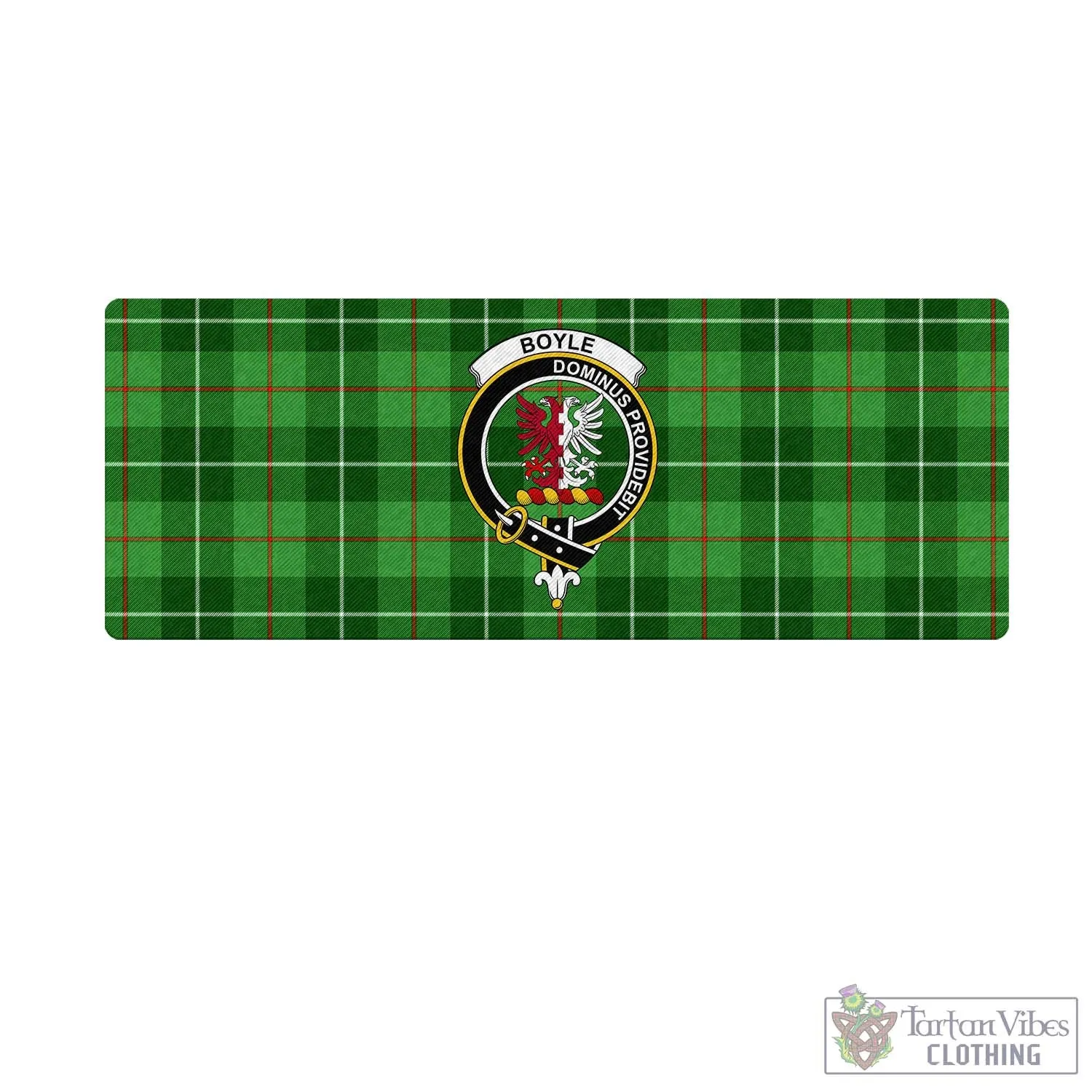 Boyle Tartan Mouse Pad with Family Crest