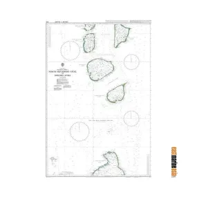 British Admiralty Nautical Chart #1012 North Huvadhoo Atoll to Mulaku Atoll (Maldives)