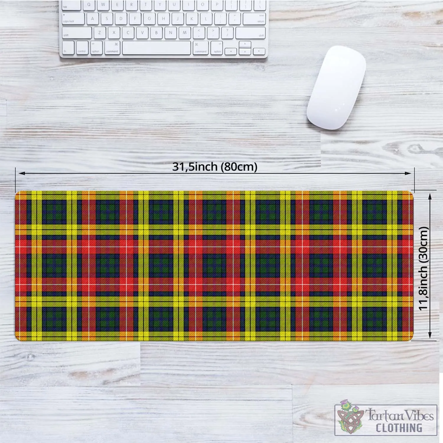 Buchanan Modern Tartan Mouse Pad