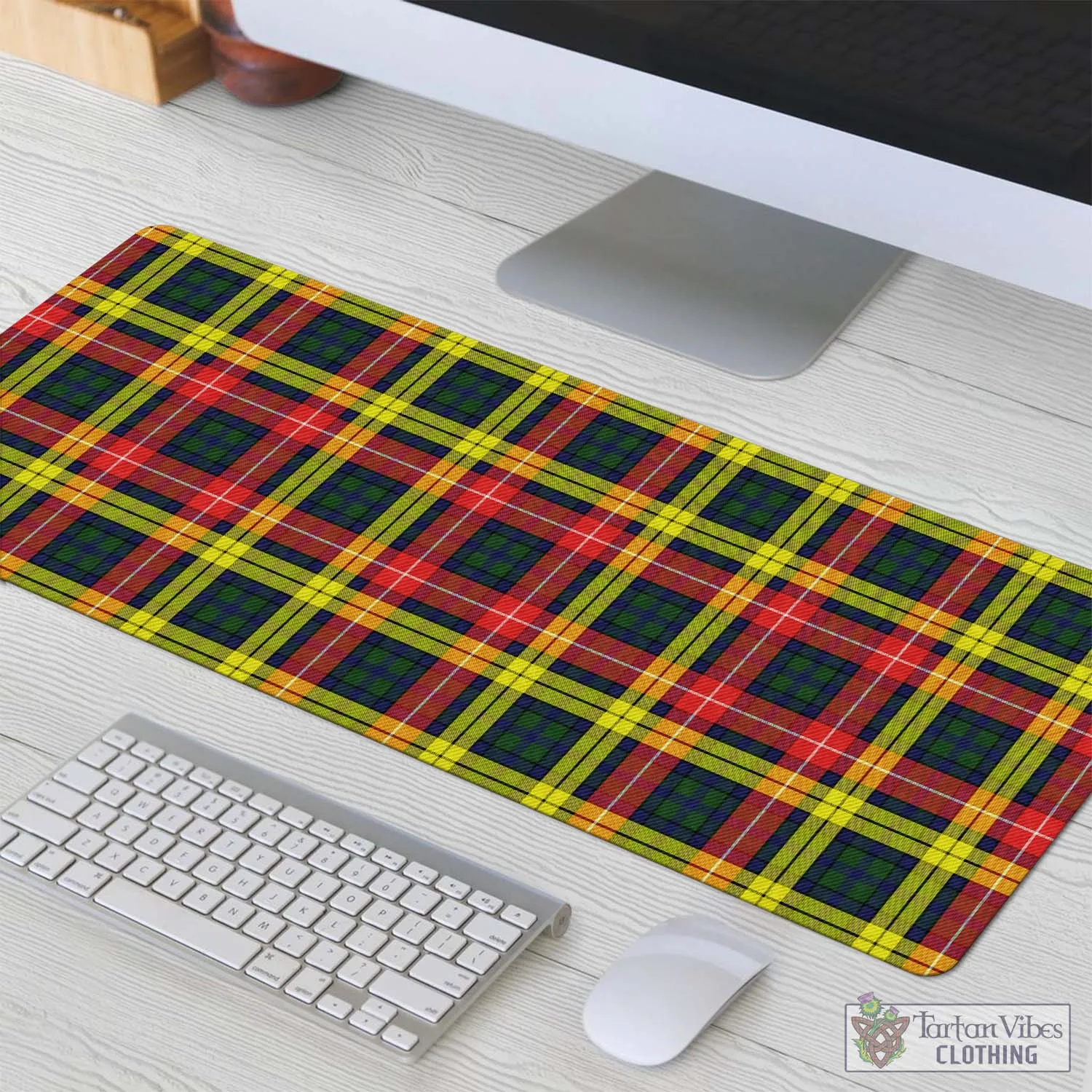 Buchanan Modern Tartan Mouse Pad