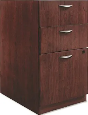 Bw Veneer Series Box/Box/File Pedestal File 15-5/8W X 22D X 27-3/4H Mahogany