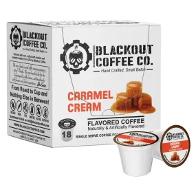 CARAMEL CREAM FLAVORED COFFEE PODS 18CT