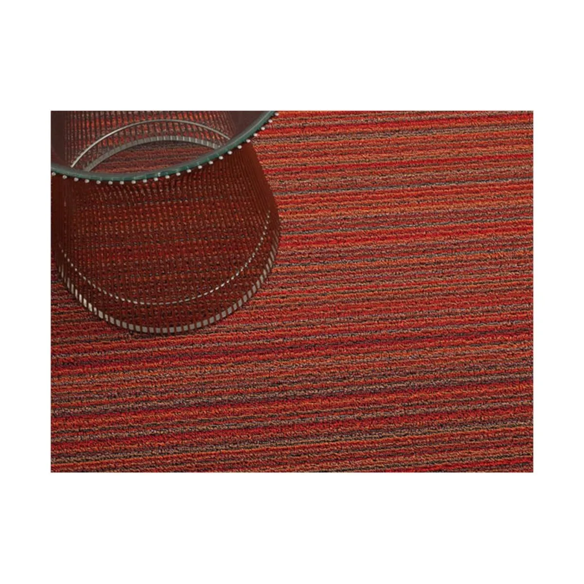 Chilewich Doormat Skinny Stripe Orange 46x71