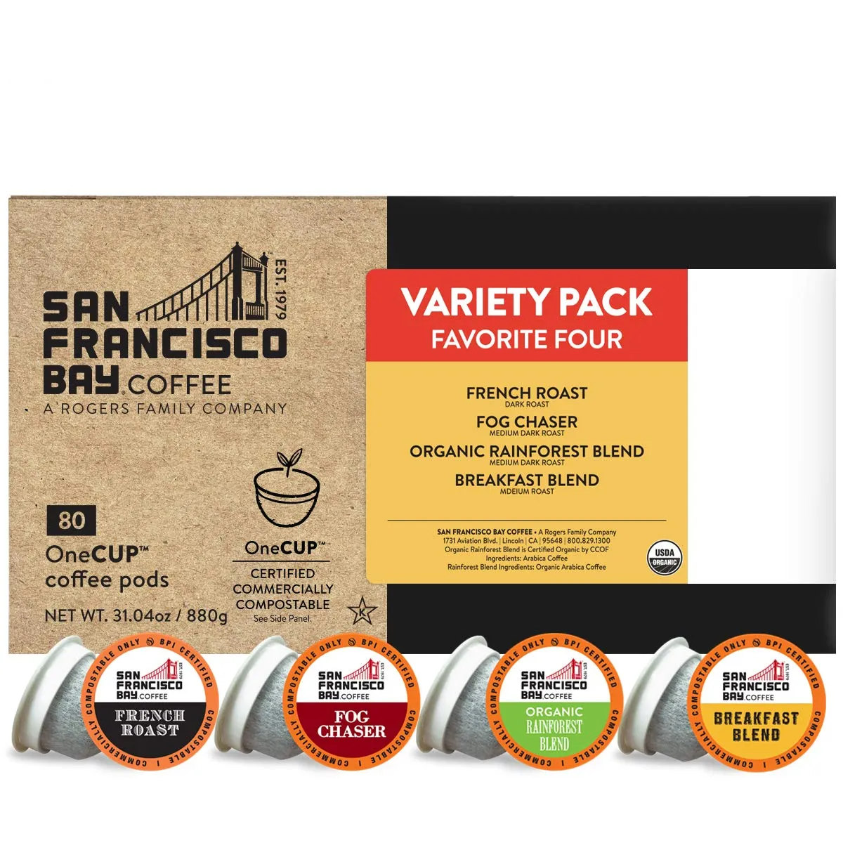 Compostable Coffee Pods, 80 Ct