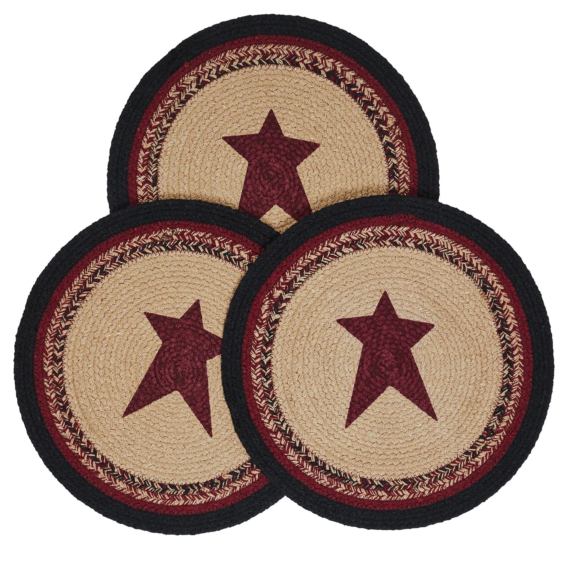 Connell Trivet Stencil Stars 12 inch Diameter Set of 3