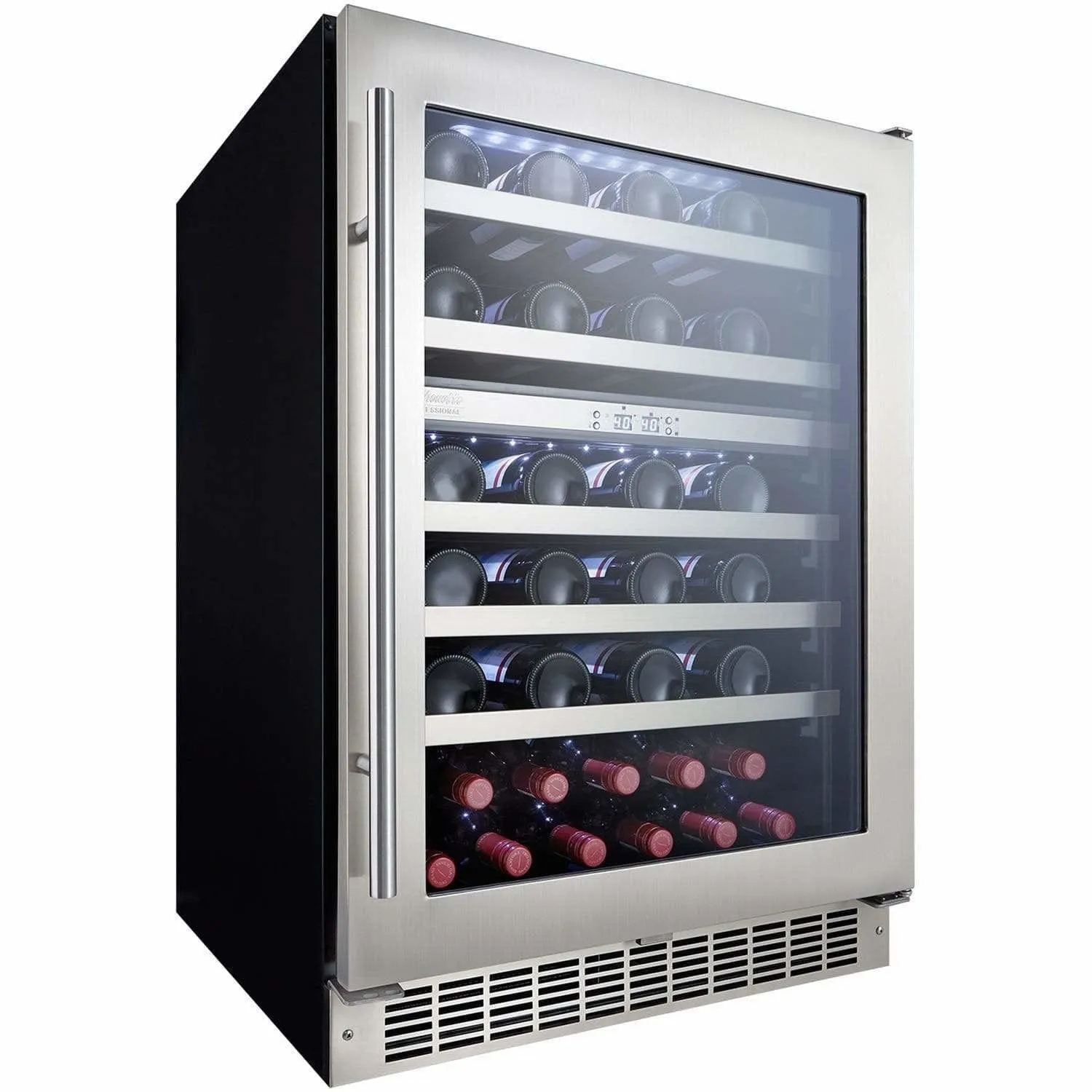 Danby Silhouette Professional Sonoma 51 Bottle 24” Dual Zone Wine Fridge DWC053D1BSSPR