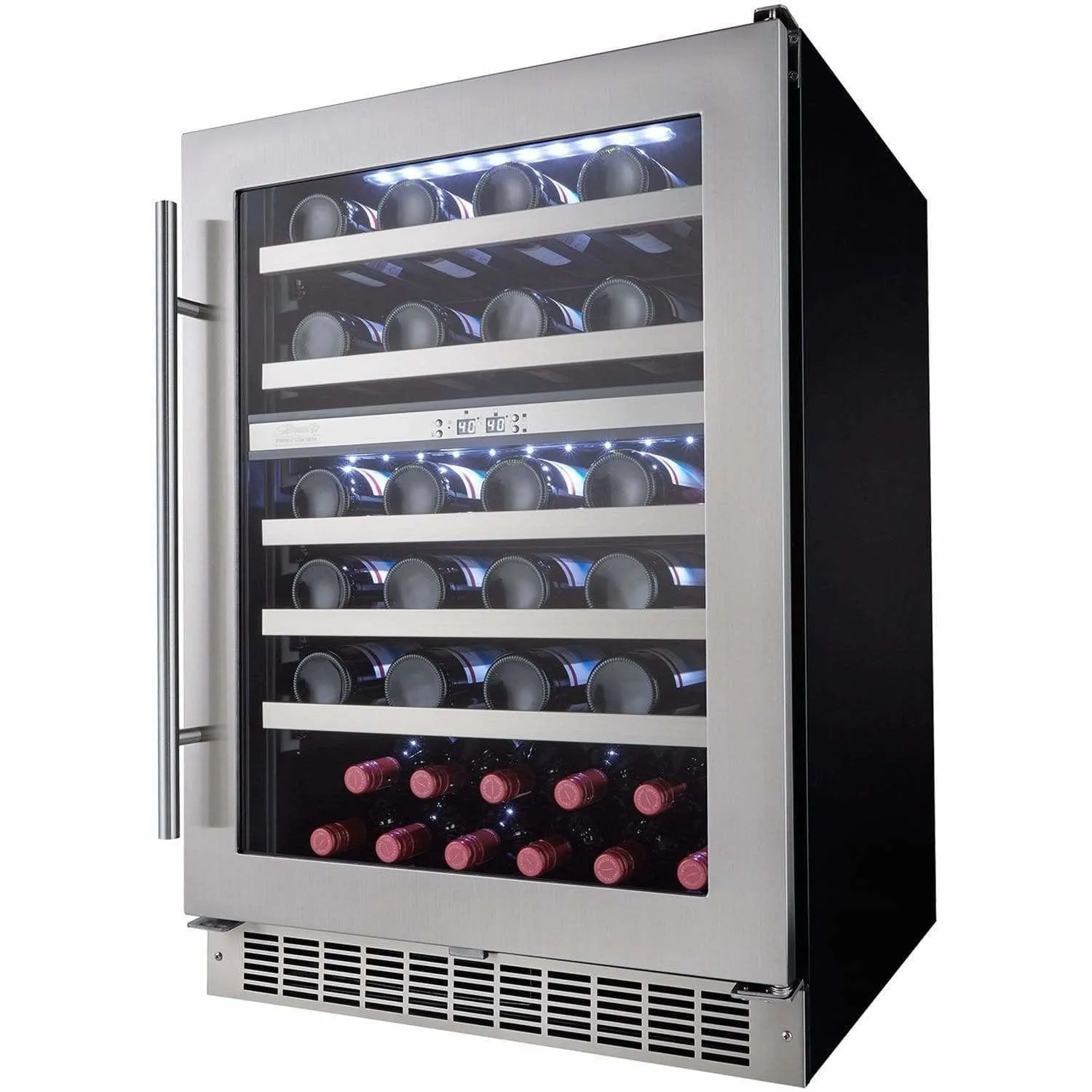 Danby Silhouette Professional Sonoma 51 Bottle 24” Dual Zone Wine Fridge DWC053D1BSSPR