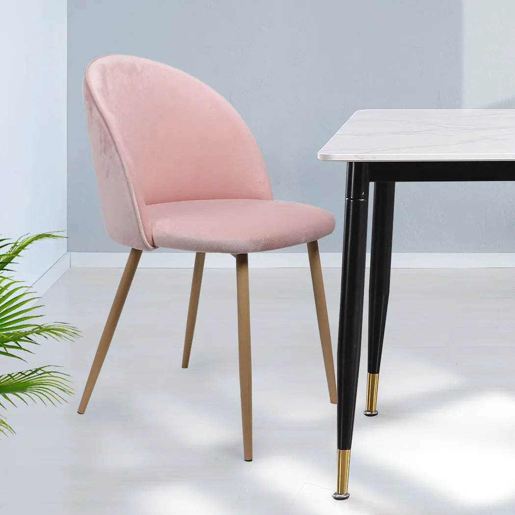 Dining Chairs x 2 - Pink