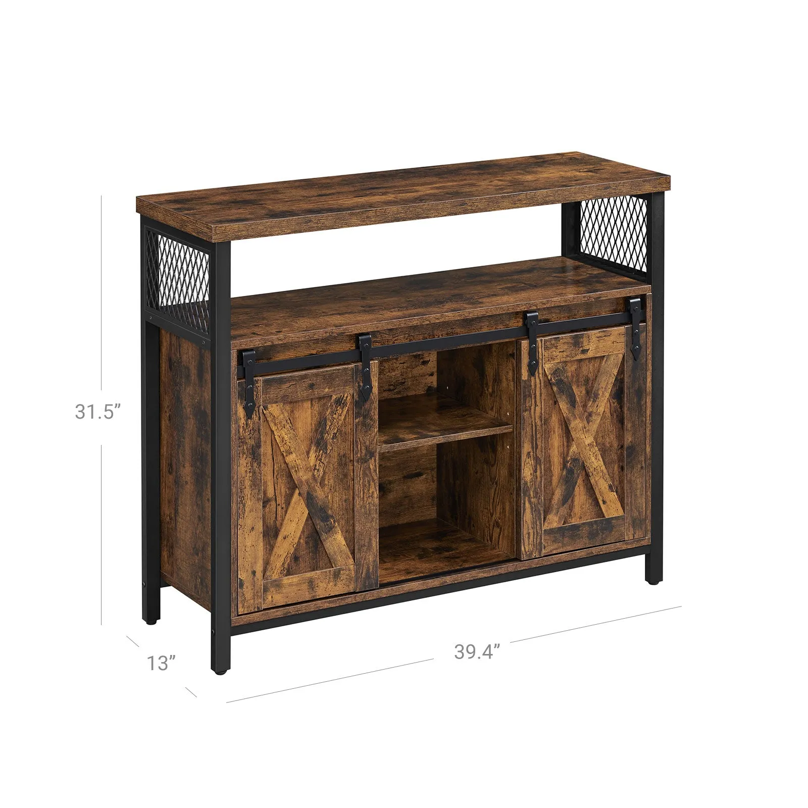 Dining Sideboard with Barn Doors